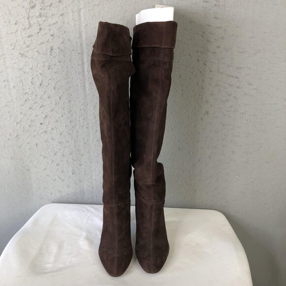 Colin Stuart Boots Womens Size 8B Suede Over Knee High Heel Shoes - Picture 2 of 16